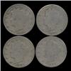 Image 1 : 1890 Liberty Nickel Better Circulated Lot of 4 (COI-7620)