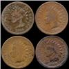 Image 1 : 1869 Indian Cent Lot of 4 Better Circulated RARE (COI-7473)