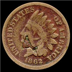 1862 Indian Cent Better Circulated ERROR (COI-7451)