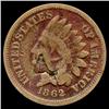 Image 1 : 1862 Indian Cent Better Circulated ERROR (COI-7451)