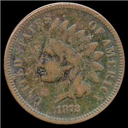 1872 Indian Cent Better Circulated  RARE (COI-7475)