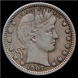 1907 Barber Quarter High Grade (COI-7435)