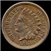 Image 1 : 1863 Indian Cent Higher Grade (COI-7453)