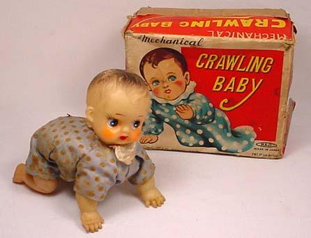 wind up crawling baby