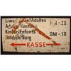 Image 1 : Vintage German Kasse Store Advertising Sign - Cond
