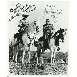 Clayton Moore and Jay Silverheels