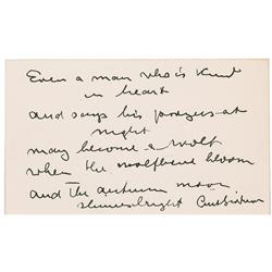 Wolfman: Curt Siodmak