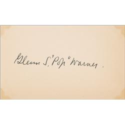 Glenn S. “Pop” Warner