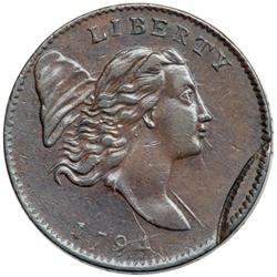 1794 C-1a R3 Liberty Cap, Head Right EF40.