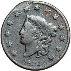 1831 N-12 R1 Large Letters Reverse VG8.