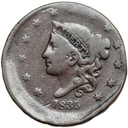 1835 N-15 R2 Small 8 & Stars G6.