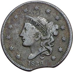 1839 N-1 R3+ Overdate 9 over 6 G6+.