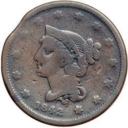 1842 N-2 R1 Small Date VG7.