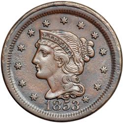 1853 N-20 R3 Repunched 53 F15.