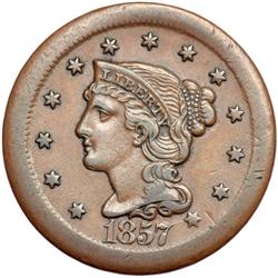 1857 N-1 R1 Large Date VF30.