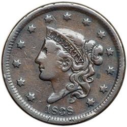 1838 N-7 R1 Masonic Token F12.