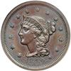 Image 1 : 1849 N-7 R3 PCGS graded AU58.