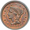 Image 1 : 1854 N-3 R1 PCGS graded MS64 Red & Brown.