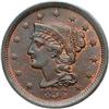 Image 1 : 1856 N-13 R2 Italic 5 PCGS graded MS63 Brown.