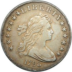 1798 Bust $1. Heraldic Eagle