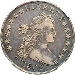 1802 Bust $1. Wide Date NGC VF35