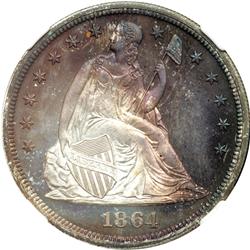1864 Liberty Seated $1 NGC Proof 68