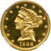 Image 1 : 1906 $5 Liberty NGC PF65 CAM