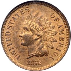 1872 Indian Head 1C NGC MS65