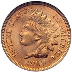 1909 Indian Head 1C NGC MS66 RB