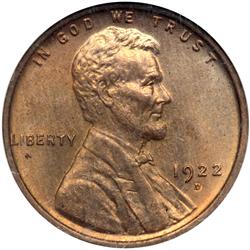1922-D Lincoln 1C NGC MS65 RB