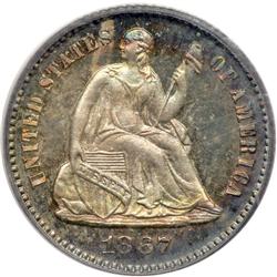 1867 Liberty Seated H10C