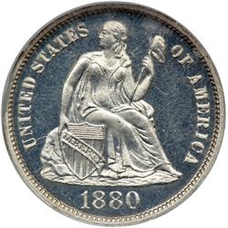 1880 Liberty Seated 10C NGC Proof 65CAM