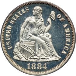 1884 Liberty Seated 10C