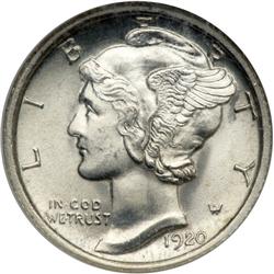 1920 Mercury 10C NGC MS65 FB