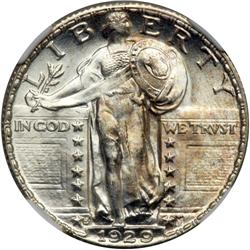 1929-S Liberty Standing 25C NGC MS66 FH