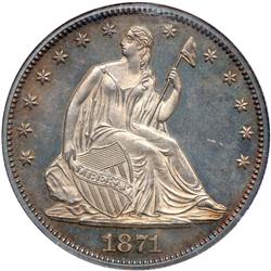 1871 Liberty Seated 50C NGC PF64 CAM