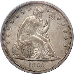 1860-O Liberty Seated $1