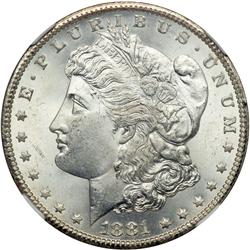 1881-CC Morgan $1 NGC MS65