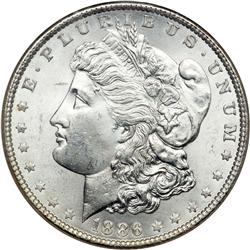 1886 Morgan $1 NGC MS65
