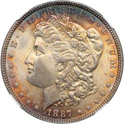 1887 Morgan $1 NGC MS66