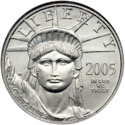 2005 $25 Platinum Eagle