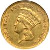 Image 1 : 1878 $3 Gold NGC AU58