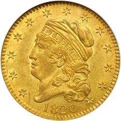 1820 $5 Capped Head NGC MS61