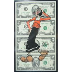 1995 $2 Federal Reserve Sheet Atlanta