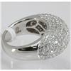 Image 2 : Genuine 3.95 ctw Pave Anniversary Tappered & Diamond Ring 18kt Gold-White 