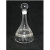 Image 1 : CRYSTAL WINE DECANTER - GOLD & WHITE