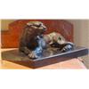 Image 2 : PANTHER BRONZE SCULPTURE ATTRIBUTED TO BARYE