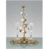Image 1 : FINE CRYSTAL - BRASS SCULPTURE CANDLEHOLDER