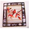 Image 1 : "CARDINAL" - FRAMED  WOOD CARVING  -  QUALITY
