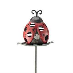 Ladybug Garden Stake Candle Holder